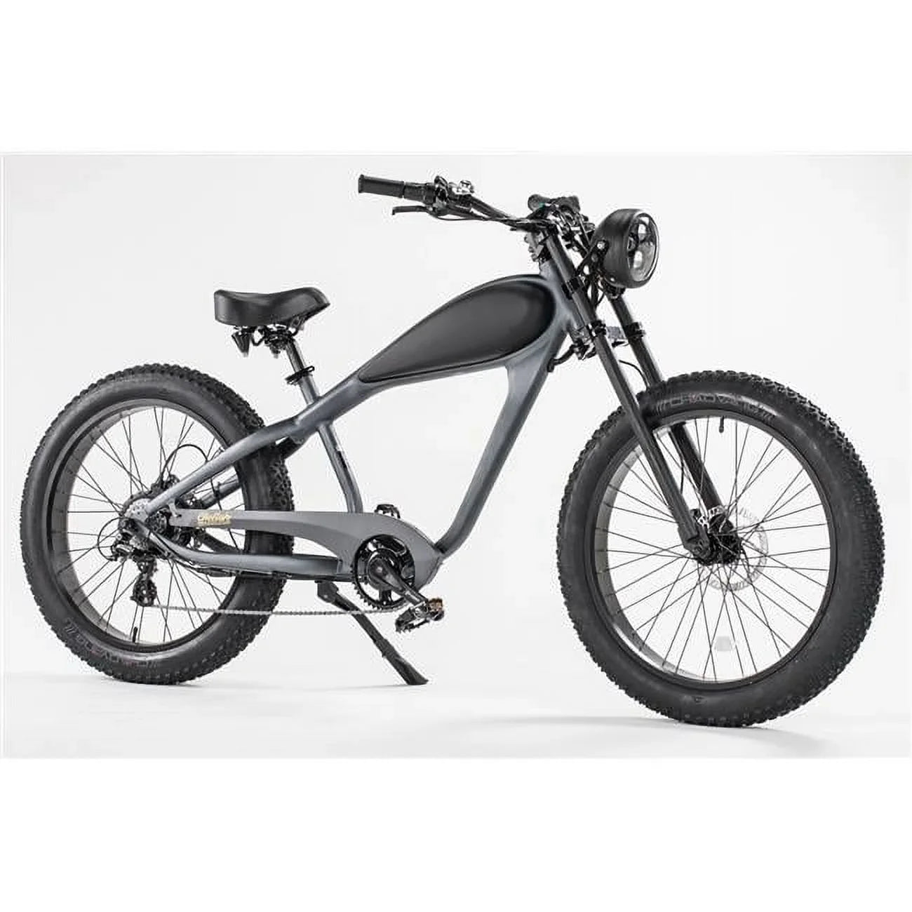 Cruiser Tire Fat Electric Bike, Gray
