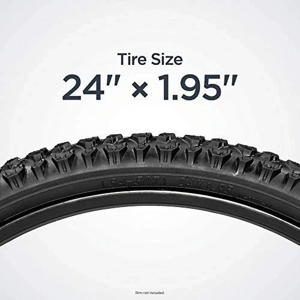 Tire, with 24 Black x , 1.95-Inch Bike, Steel Bead Bike Schwinn Mountain Replacement