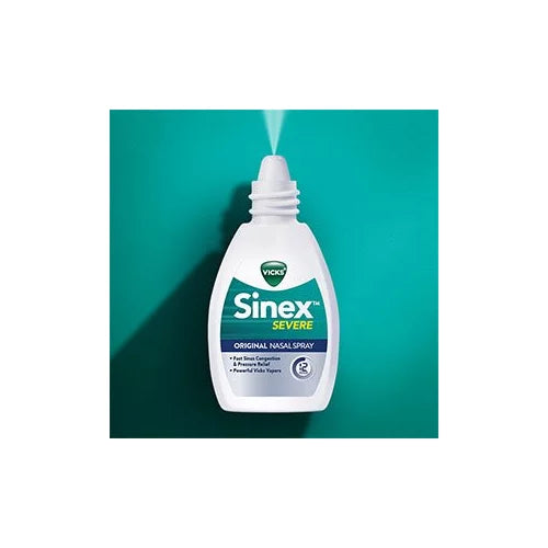 With Menthol Oz, 0.50 4-Pack Severe Sinex Nasal Vicks Spray