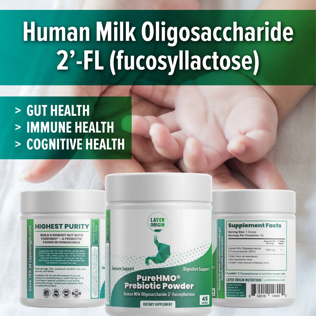 Bioidentical 45 - Human 1950 - Servings Oligosaccharide Powder 2'-Fucosyllactose mg Milk - PureHMO