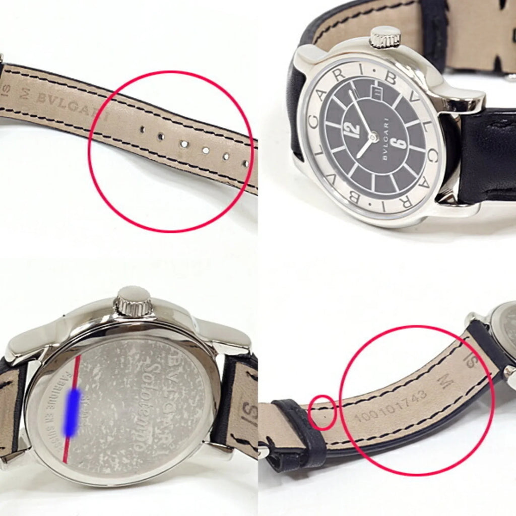 Solotempo Women's Watch Quartz Steel ST29S Stainless Pre-Owned (Good) Bvlgari