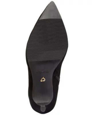 Black SODI Gore Womens Rajel THALIA M Shoes Zip-Up Cushioned Comfort 9.5 Toe Boots V-Notch Pointed Stretch Stiletto
