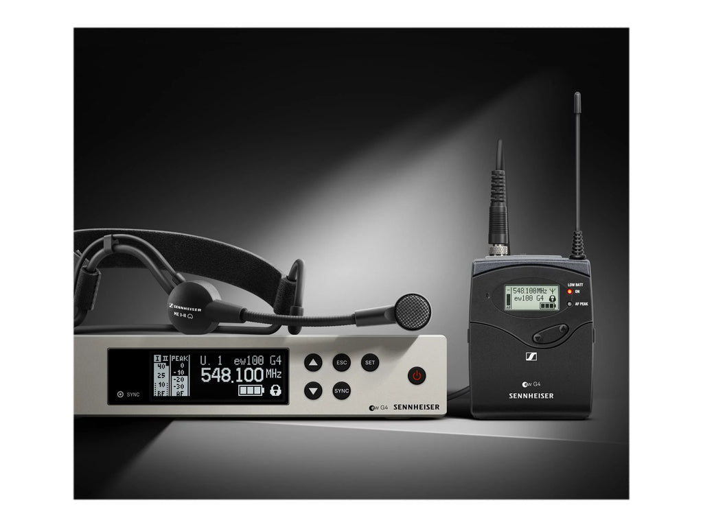 Sennheiser - A1 Sennheiser Headset Wireless EW 100 Band System Microphone Pro Cardioid 100-ME3 (470-516Mhz), G4-ME3-A1 Audio