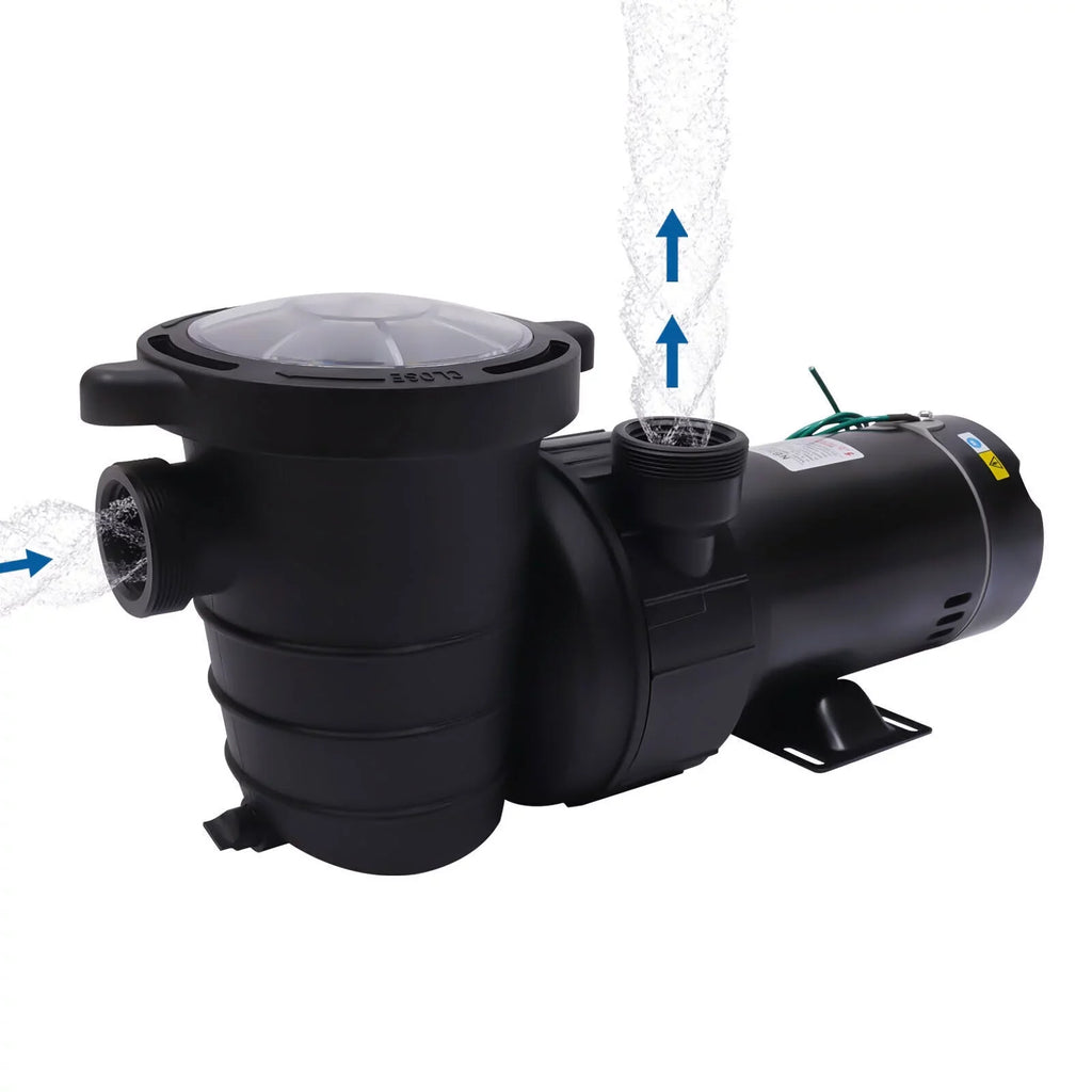 W 1.5HP Pump Ground 1100 92GPM Above Swimming 3450rpm SPA Pool Filter w/Strainer