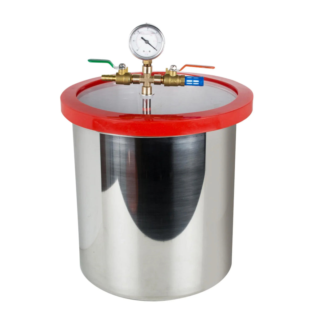 Stainless Pump Bubbles The Vacuum Powerful Silicone Gallon] Efficiently Degassing - Vacuum 3CFM Chamber [5 and Eliminate Ultimate Kit Air Steel Our with Machine