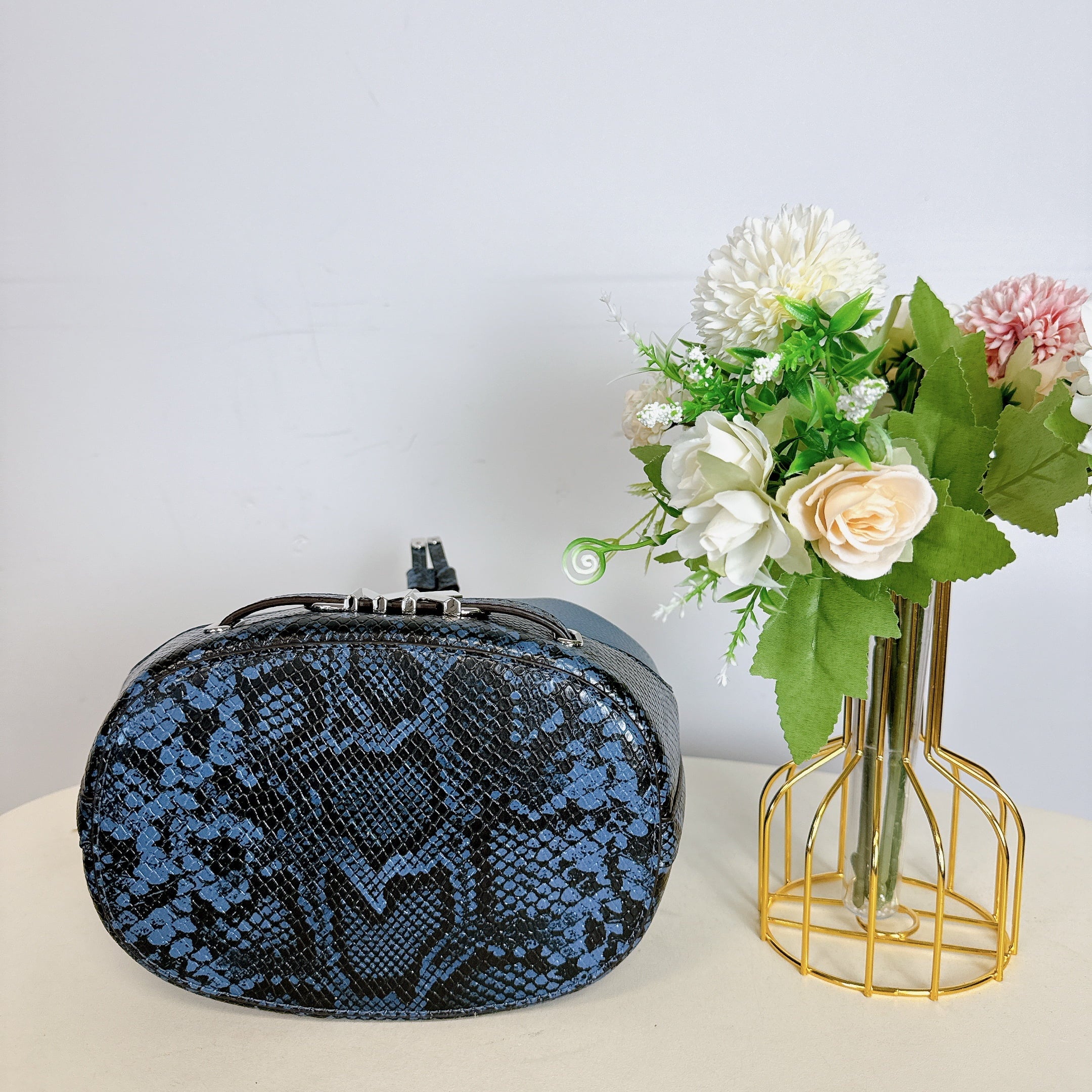 DENIM IN Crossbody Reed Kors Michael Bucket Belted 35S4S6RM6U Messenger Medium Leather