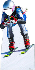 Skier Downhill Standup dimension Cutout Cardboard Stand-In Life