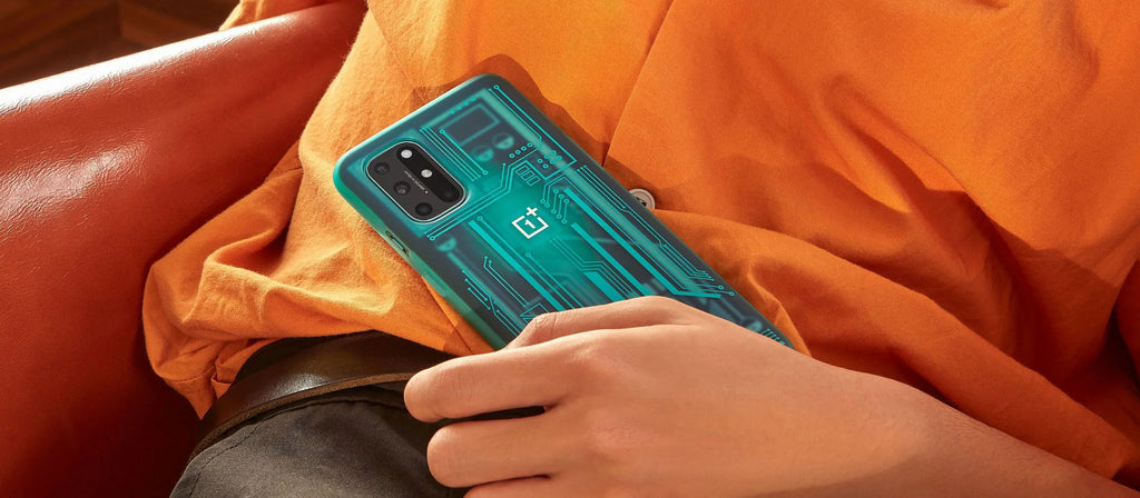 Original Cyborg Quantum Cyan Bumper 8T Case OnePlus