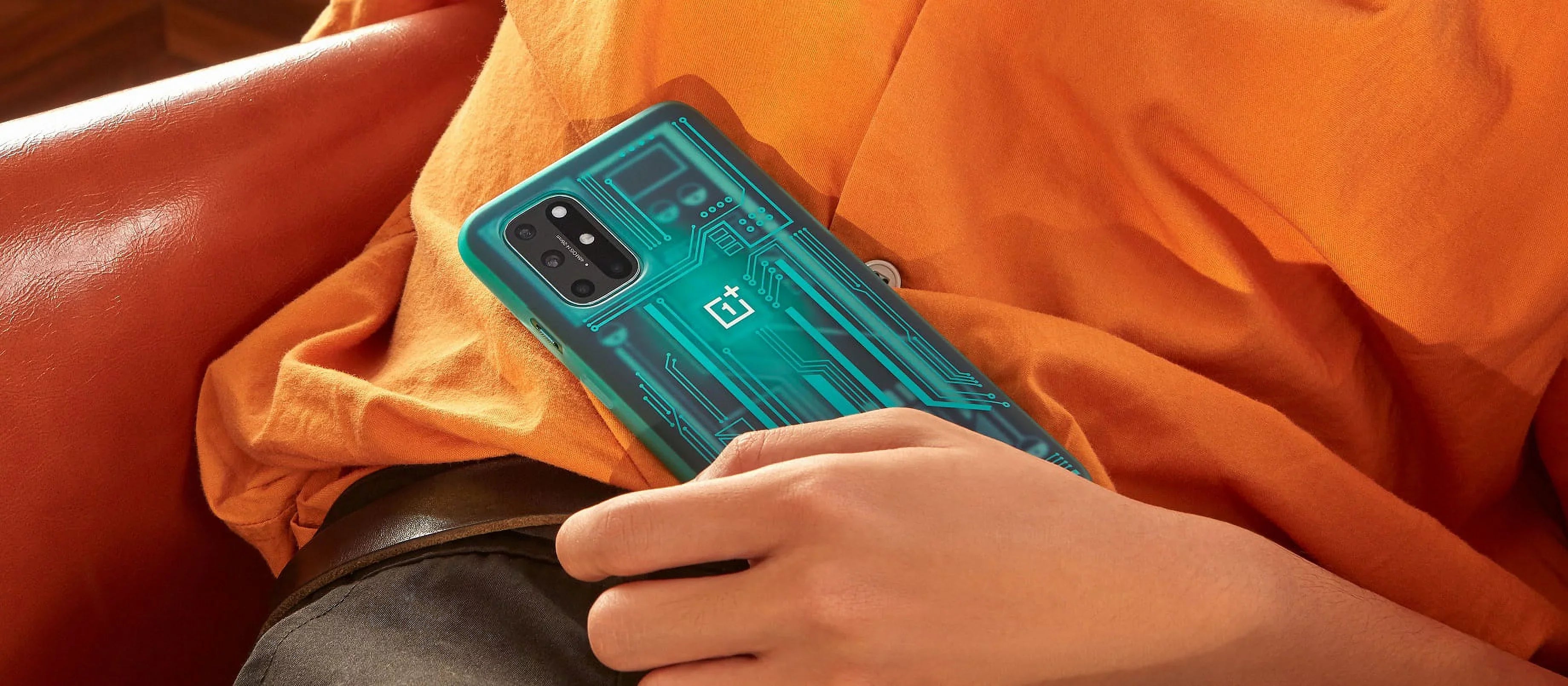 Original Cyborg Quantum Cyan Bumper 8T Case OnePlus