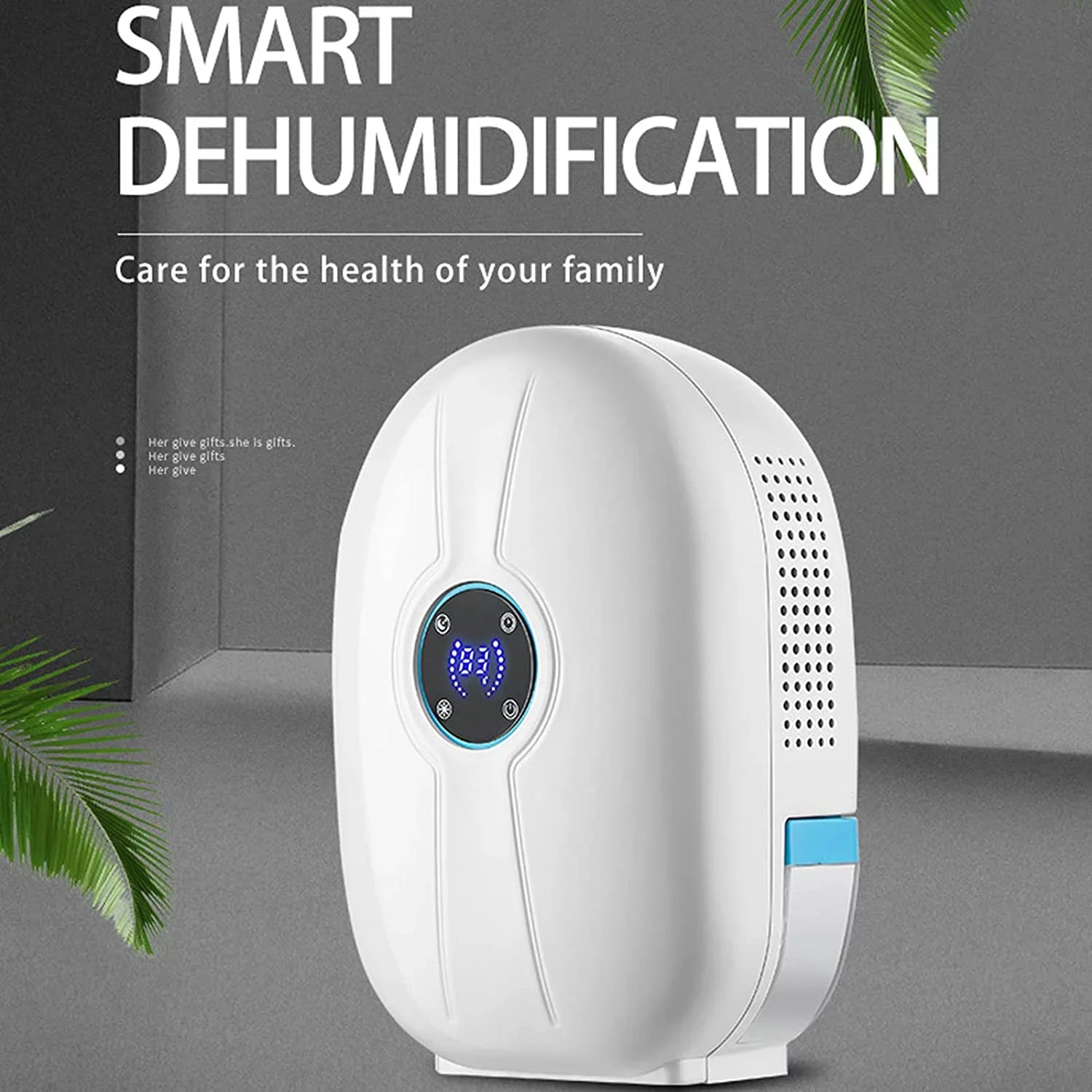 Oukaning Portable Dryer Dehumidifier Mini Air 22W Machine 500ml Home Bedroom Basement