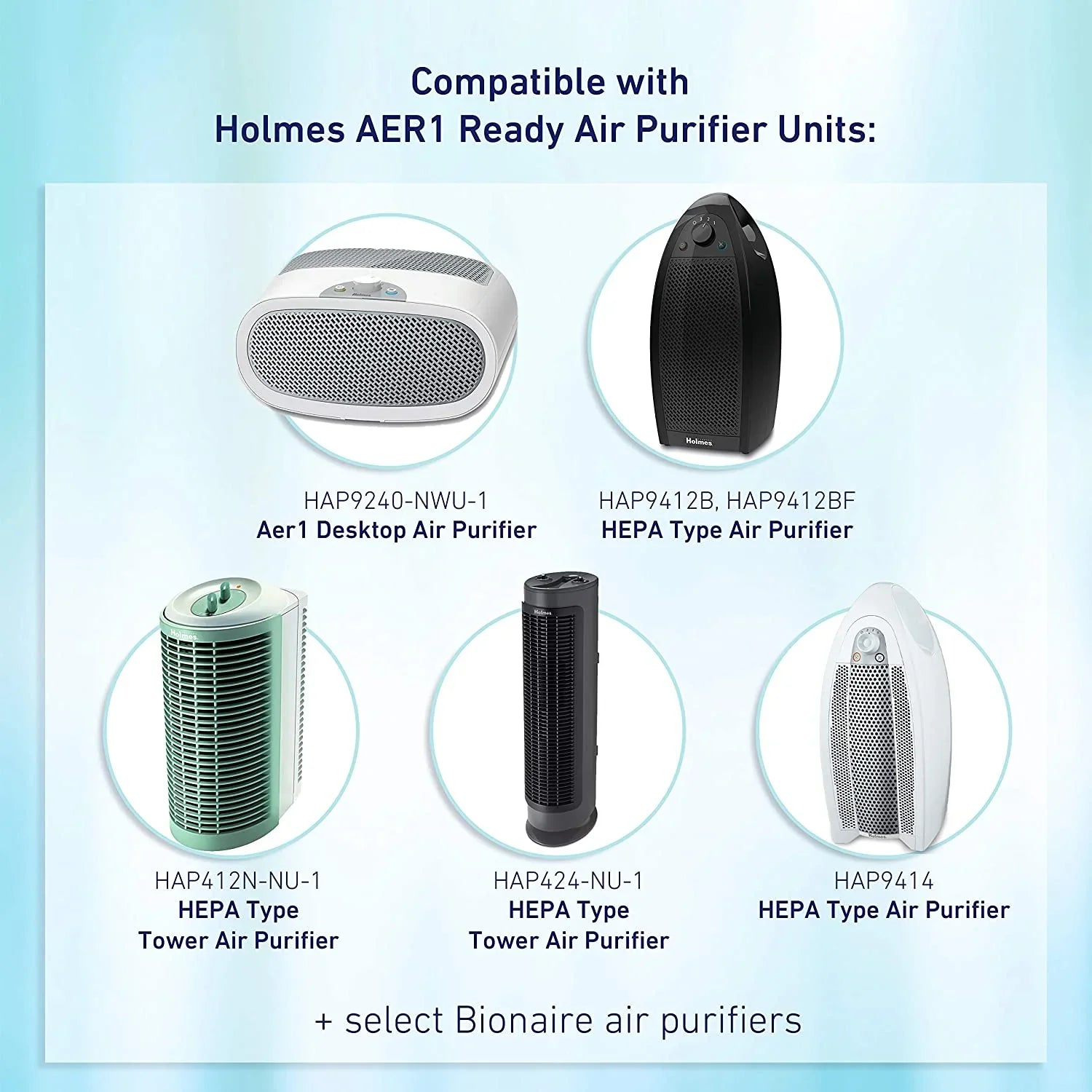 Bionaire® Air Allergen-Remover 2-Pack HEPA Filter, aer1 True