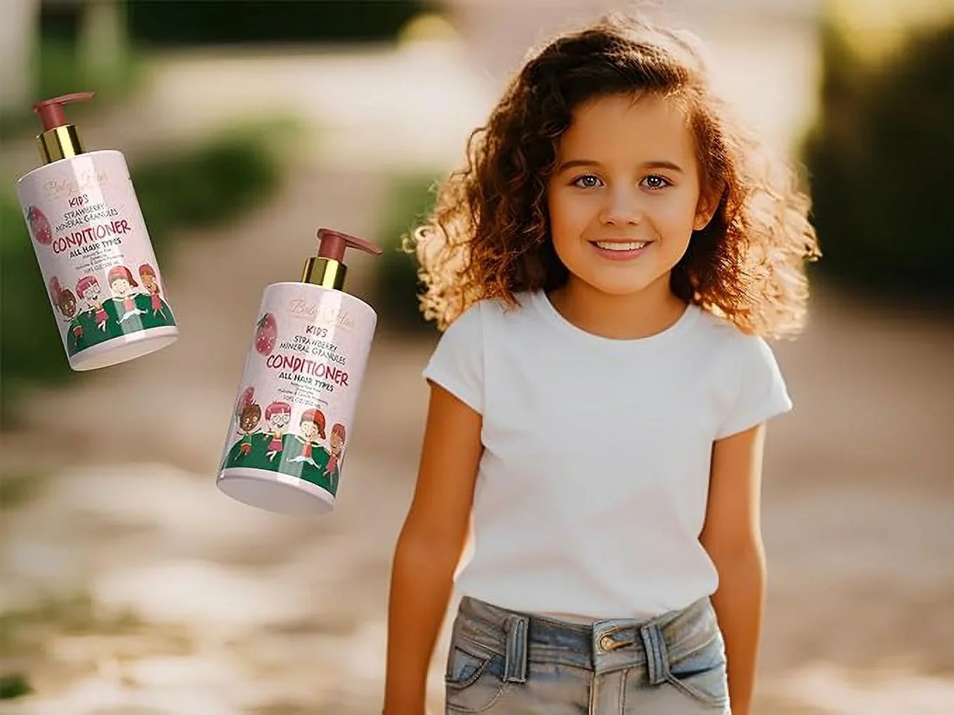 Strawberry Hair - and Set Kids: Tear-Free Kids HAIR Conditioner, for Hair and Vegan, BABY Mask Gentle, Shampoo, Care Sensation