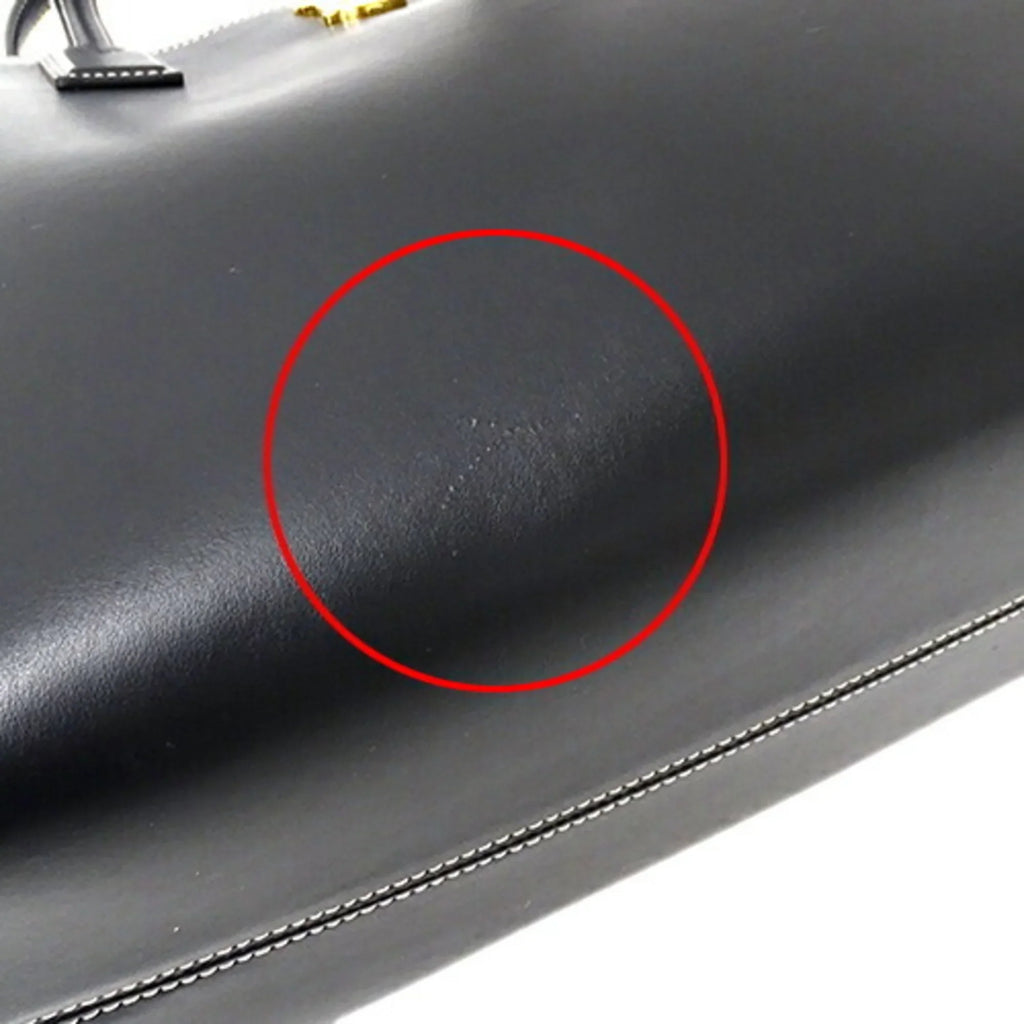 Pre-Owned shoulder Burberry tote black BURBERRY (Good) ladies bag 8052726 leather