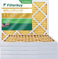 Air MERV Filterbuy Furnace Filters 11 HVAC Pleated 17x17x2 AC (5-Pack)