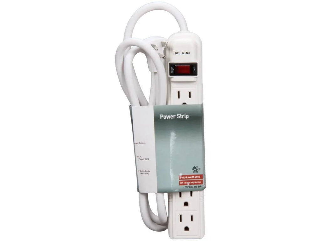 5 BELKIN ft. 6 F9P609-05R-DP Console Power Cord Length Outlets