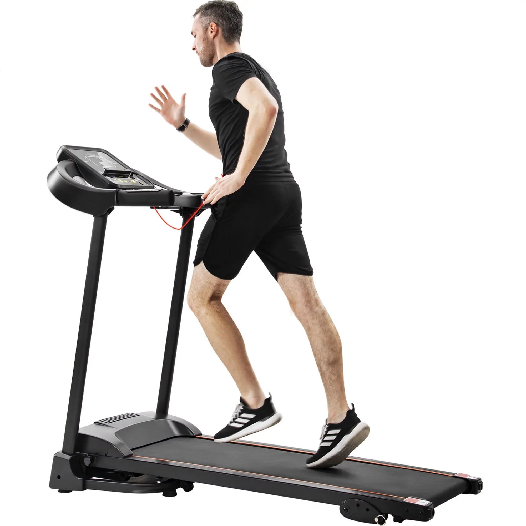 Jogging Treadmill Running Speakers Motorized Audio RT with Easy Compact Machine Incline Adjuster and Folding