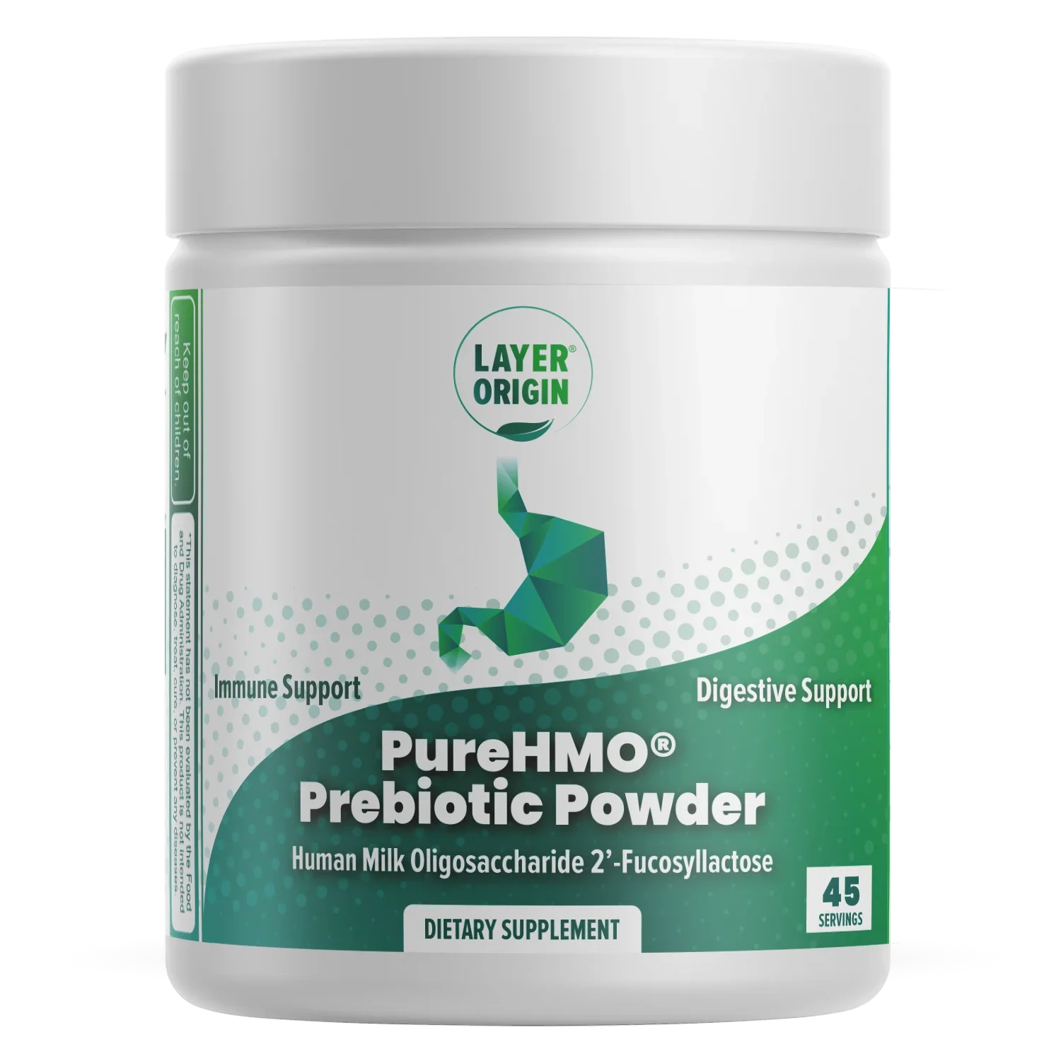 Bioidentical 45 - Human 1950 - Servings Oligosaccharide Powder 2'-Fucosyllactose mg Milk - PureHMO