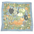 Muffler colocynth COLOQUINTES CITROUILLES Silk 90 Scarf Pre-Owned silk & Pumpkin scarf and 100% HERMES Carre Hermes muslin (Good) Chiffon