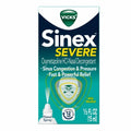With Menthol Oz, 0.50 4-Pack Severe Sinex Nasal Vicks Spray