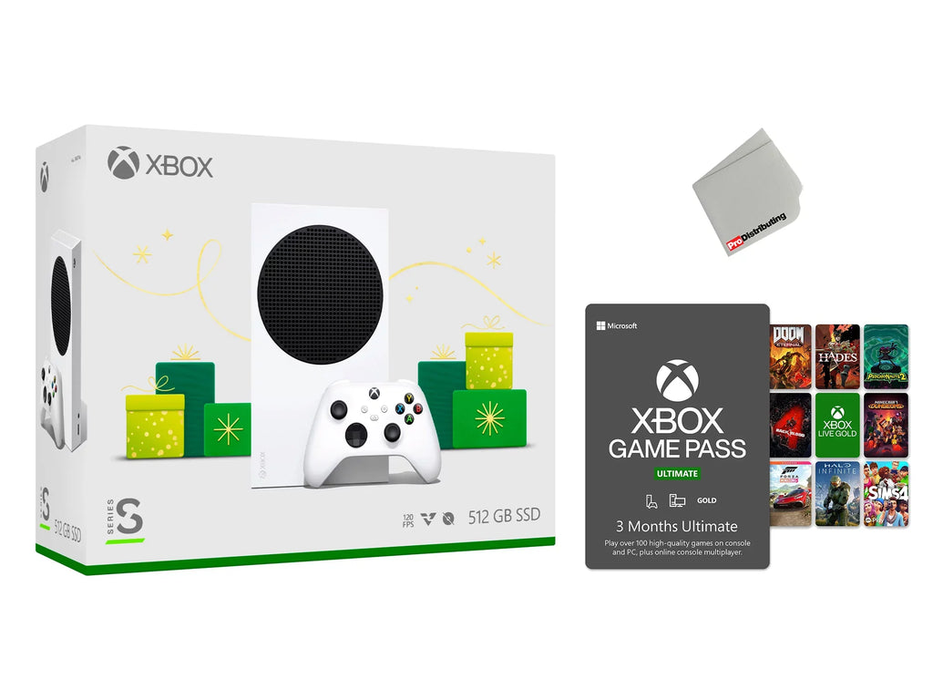 Xbox Month 3 S Bundle Series with All-Digital Holiday Console Game 512GB Pass Ultimate: Membership