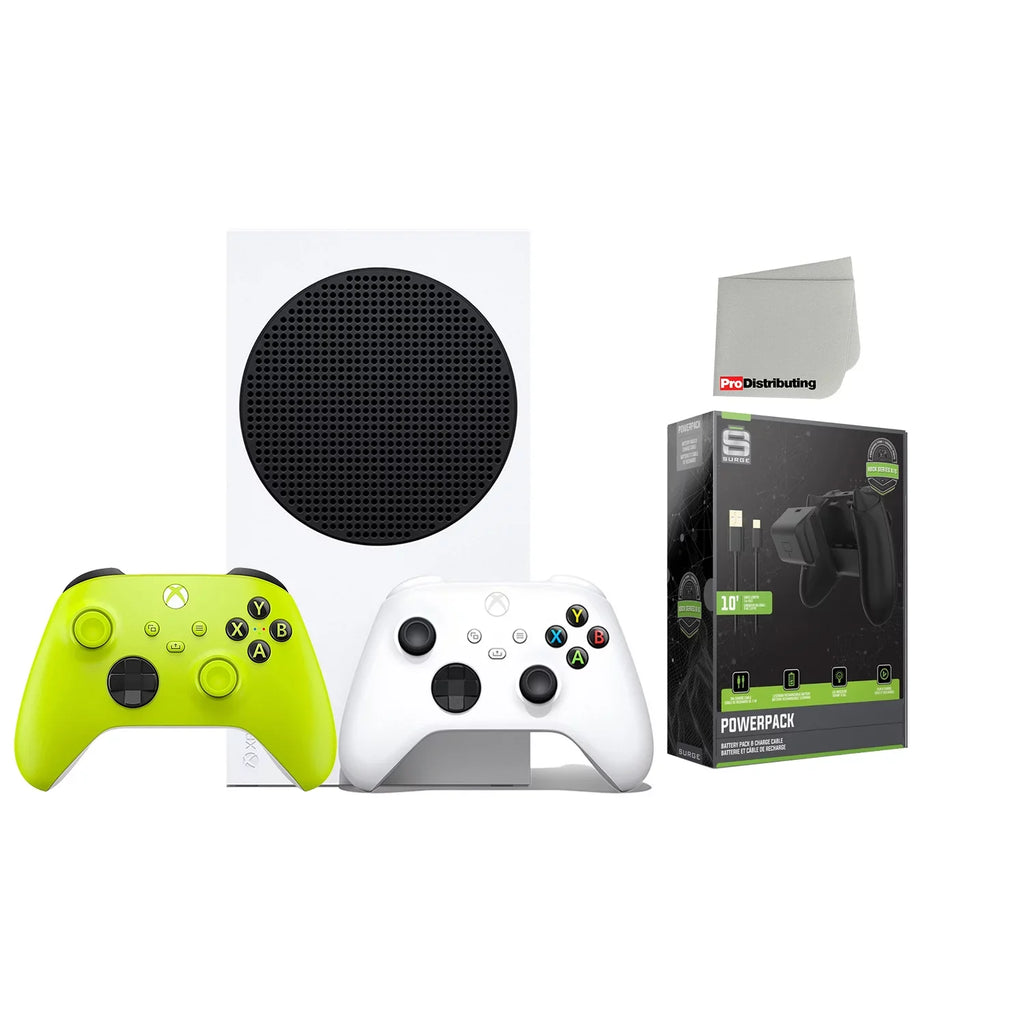 Microfiber Powerpack Controller Cable - Series with with Electric Xbox - Extra Cleaning Bundle Wireless Cloth S Console Digital Volt 512GB Battery/Charge