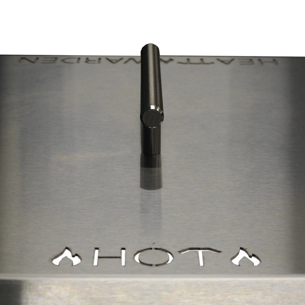 Fire Pit Heat Rectangle Warden Deflector Steel Heat in Stainless