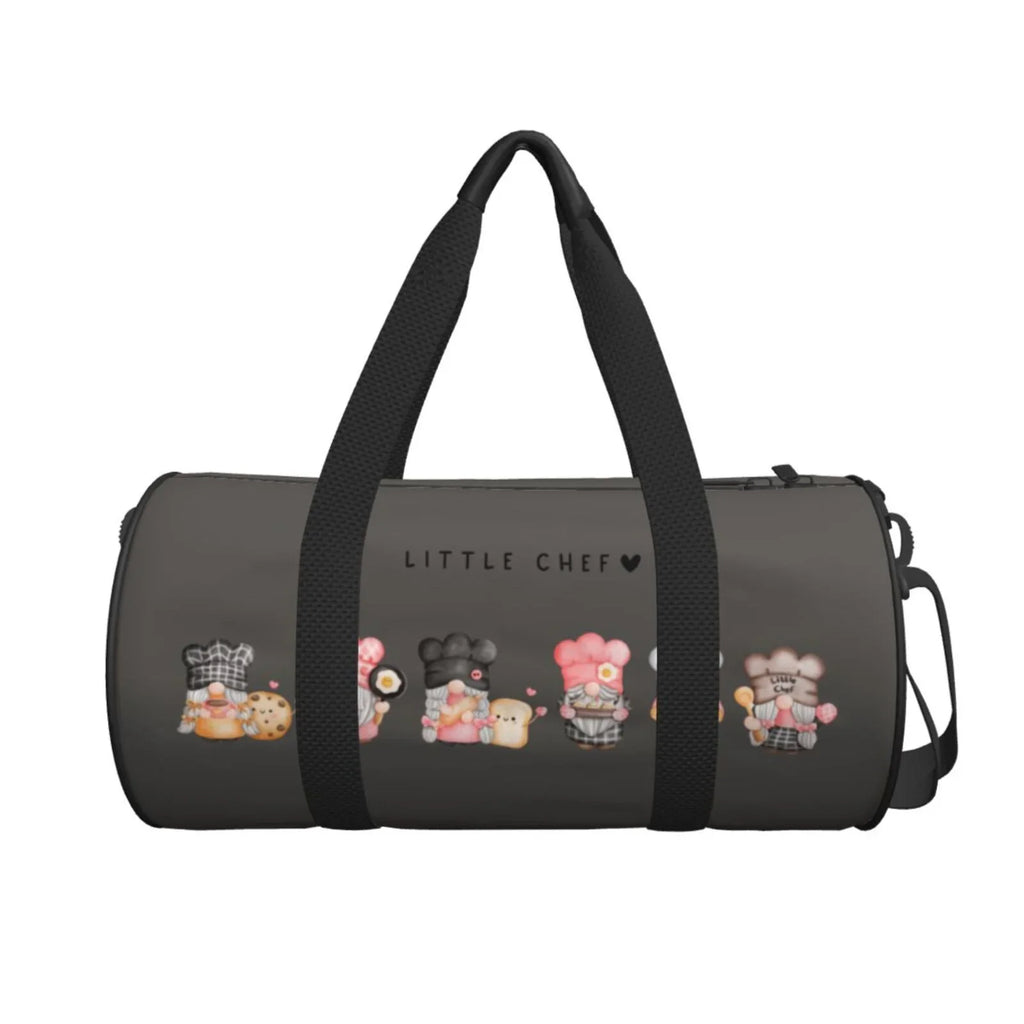 Baker and Bag Gym Large Travel Sports with Pocket Coaee Compartment Bag Cylinder Capacity Gnome Bag Luggage Waterproof