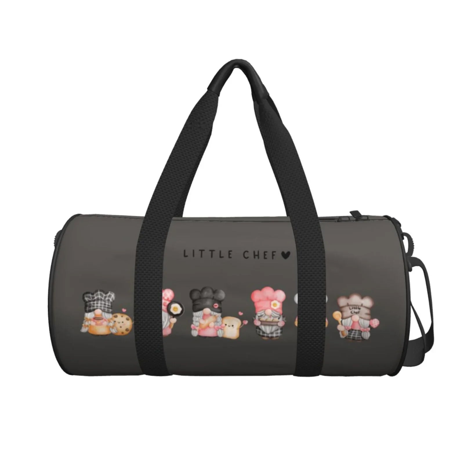 Baker and Bag Gym Large Travel Sports with Pocket Coaee Compartment Bag Cylinder Capacity Gnome Bag Luggage Waterproof