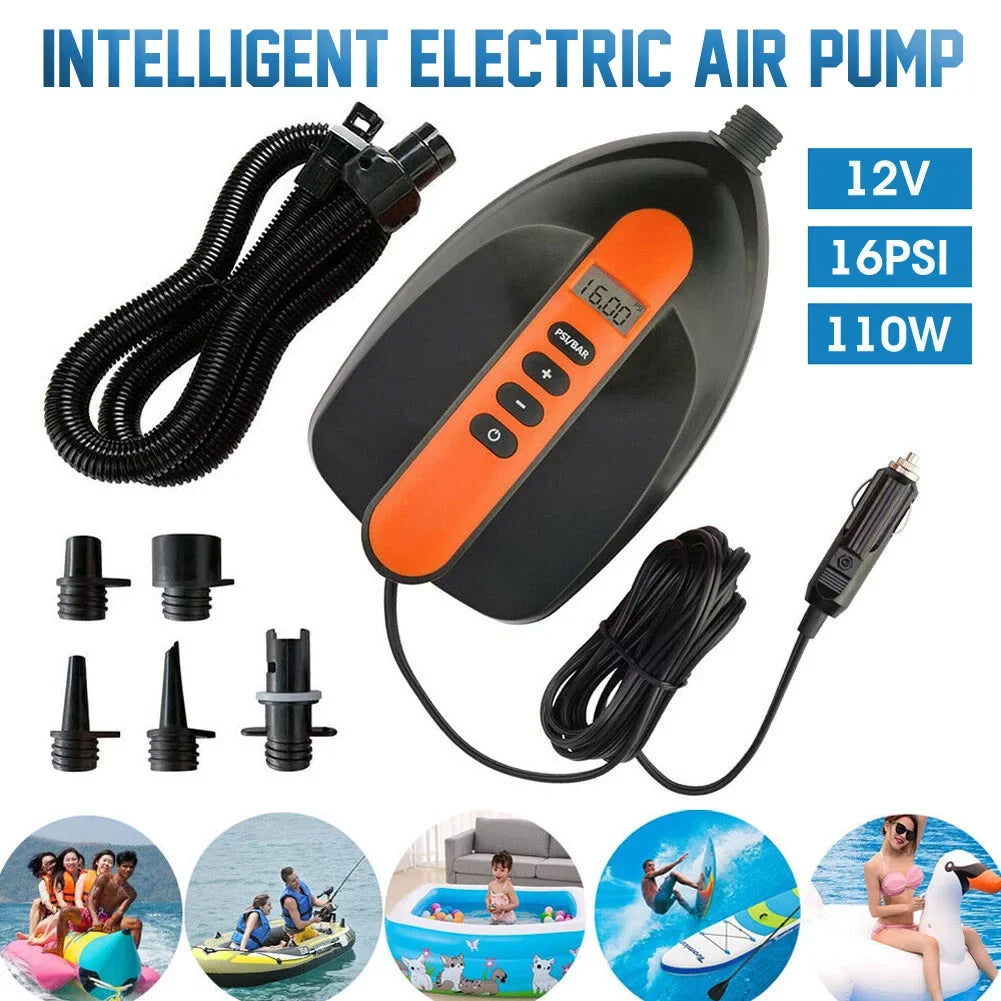 Electric Pump Paddle Air PXIWS High Pump 16PSI 12V Intelligent Orange Board 2-Stage Pressure