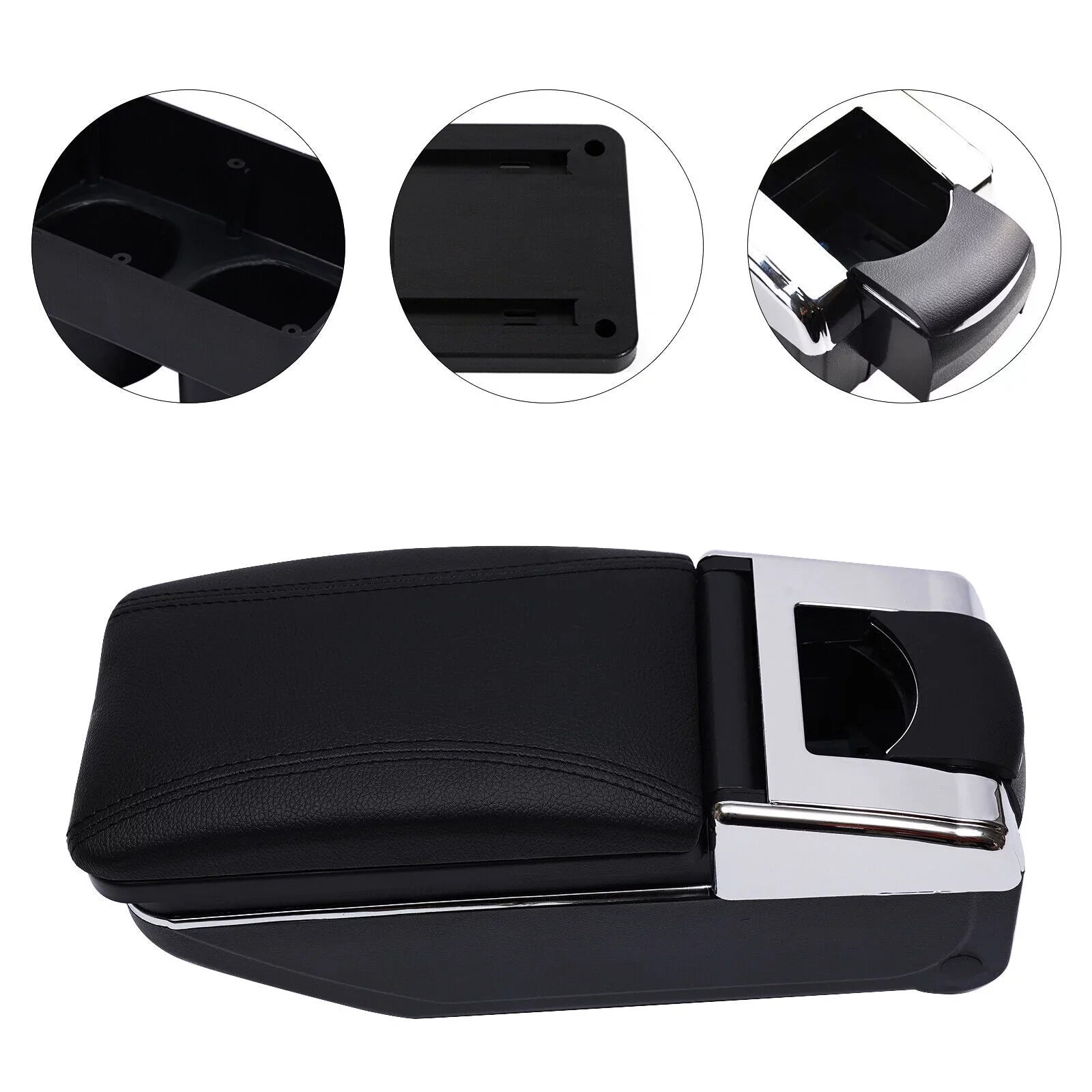 Center 07-2011 Storage Hatch Container Black Armrest Nissan Console Versa 2012 Box For