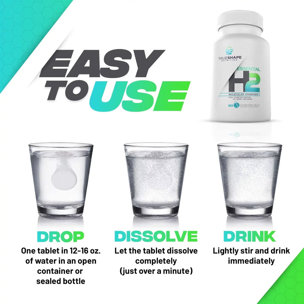 (60 Molecular for Nutrition Fizzy Tablets TrueShape Nutritional Supplement Servings) liquid Hydrogen Essential H2