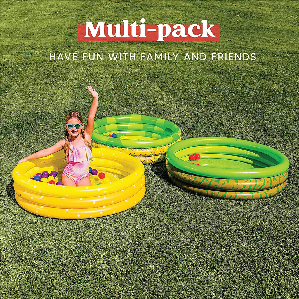 Pool 45 Ball Pit 10 Summer Kiddie Swimming Pools Lemon Avocado Pineapple Fun Set Inflatable Inflatable X Pool Baby for Packs Kiddie Pool Pool Kids liquid 3