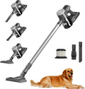 Cordless 22000Pa Vacuum Hair Suction, Floor Pet with Quiet Vacuum Cleaner Carpet Stick Cordless for 4 Household Battery Vacuum Lightweight 35Mins in1 Hardwood Max 2.0Ah Runtime, Cleaner,