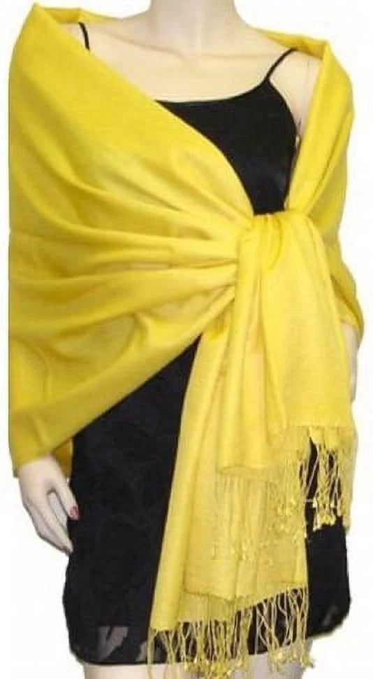 Pashmina 10 of Bridal Yellow Scarf Shawl, Shawl Bridesmaid Shawl, Wedding Wrap, Set