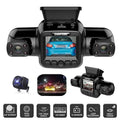 Dash and Left, Front, HD Inside, Cameras Vision Front Cam 360°Panoramic Car and Recorder Driving Right Rear, Rear Channel Night 4