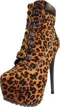 Boots Breckelles Leopard 39221-6.5B(M)US Blazer-11 Women