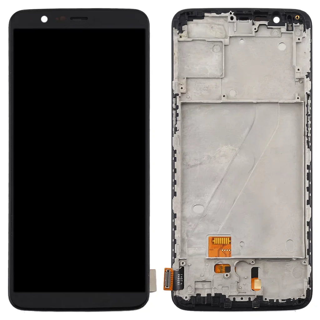 TFT Assembly Parts 5T and Digitizer Screen Cellphone A5010 Full LCD (Black) Frame Repair fabric with For OnePlus