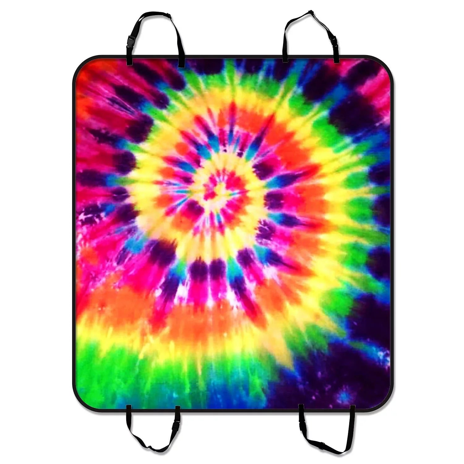 Car Dog Cars Cover 54x60 Pet Car Trunk Mat Dye Dye inches Pet GCKG Cover,Colorful Seat Hammock Seat Mat Colorful SUV Tie Tie For and Cargo Mat Trucks Car Seat