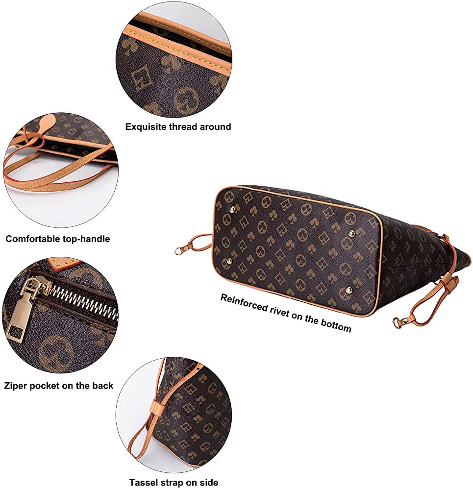 BUTIED Tote Checkered Bag Women For Shoulder