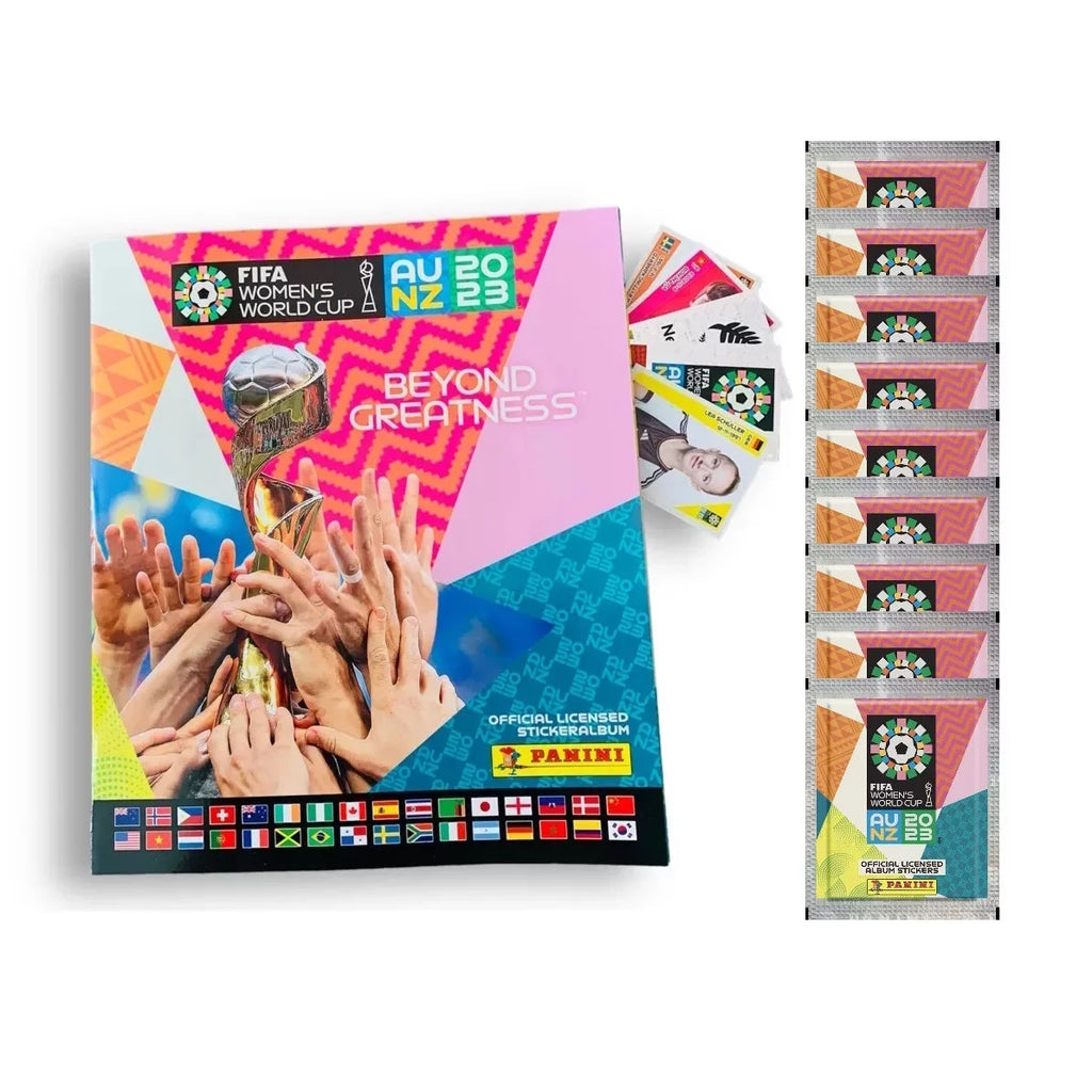 Stickers) 551 Packs 2 Bundle & Women's - Stickers (Album Pack) + Panini World Starter 2023 (100 Mega Cup FIFA