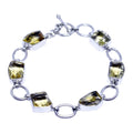 for Bracelet Handmade Gemstone, 925 Designer Women, Quartz Bracelets, Natural Jewelry Lemon Fashion Silver