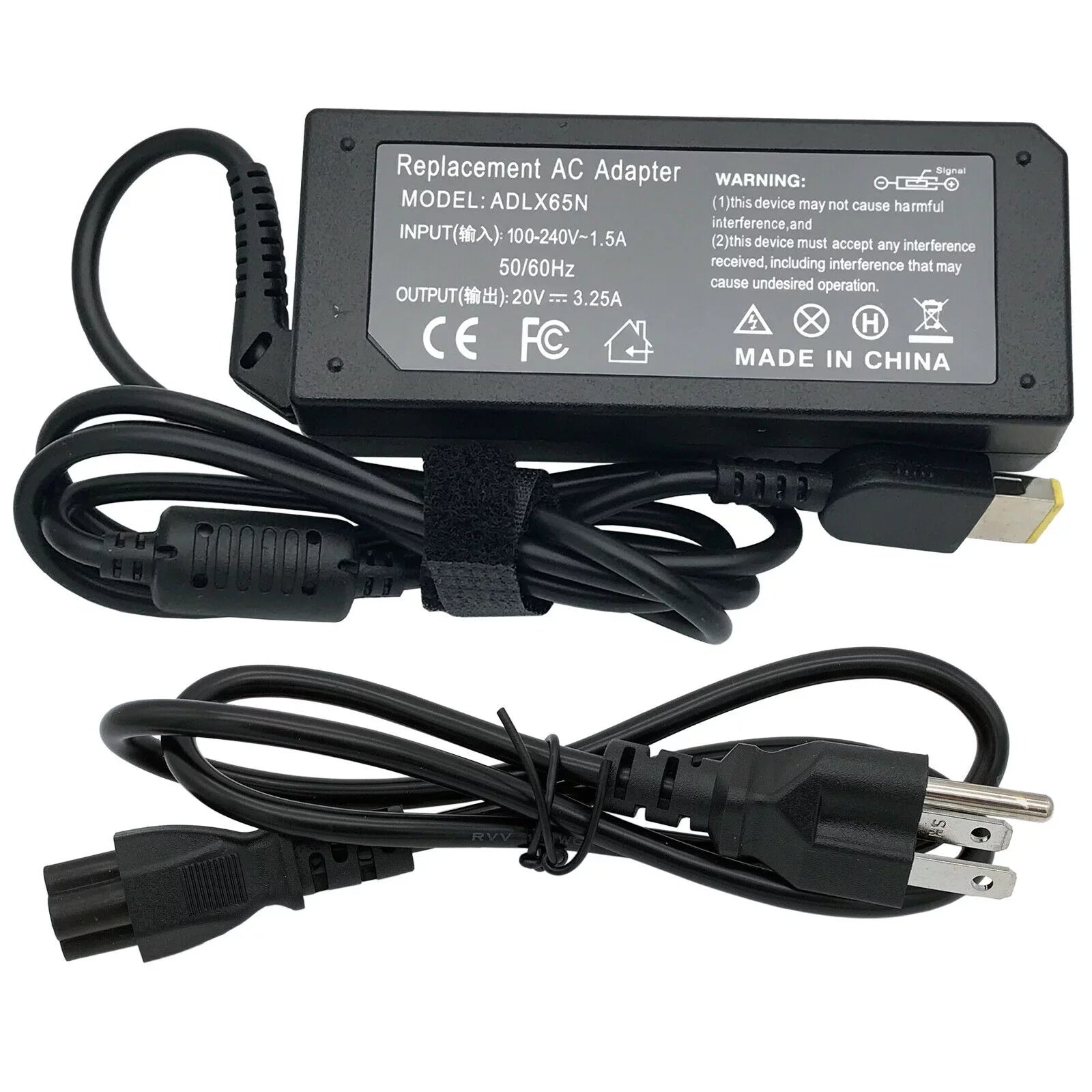 Charger Adapter AC 65W X240 For Cord Supply Lenovo ThinkPad X250 Power 3.25A 20V