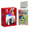 Cloth Mario with OLED Console Nintendo Switch and Screen Superstars White Party Cleaning