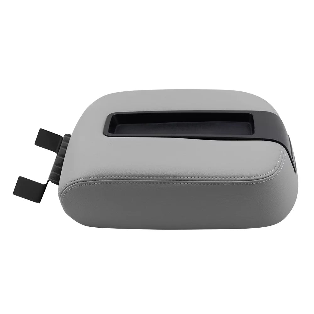 with Pickup Center Escalade Sierra Lid Silverado Replacement Armrest with Cover Gray Truck Center Console Tahoe Full 2007-2013 Brock Compatible Console