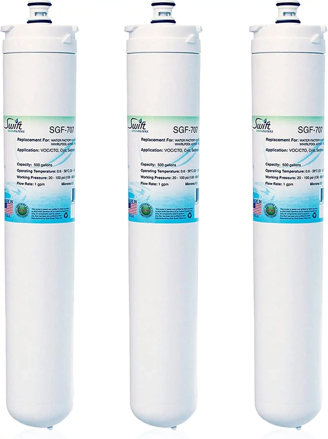 Filter USA (3 47-55707G2,47-55707CM,4373531,PSQC-2 Filters Pack),Made Swift SGF-707 for Compatible Commercial liquid Green in