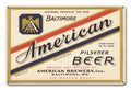 “Made the USA steel" heavy American in gauge Beer Pilsener with