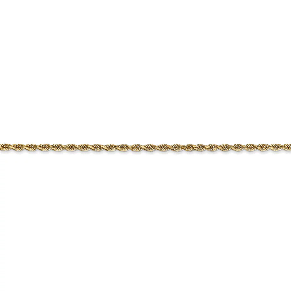 Quadruple Adults Gold for Yellow Chain and 14kt Women Men Bracelet; Teens; Rope for Diamond 2.00mm Cut and Chain Real