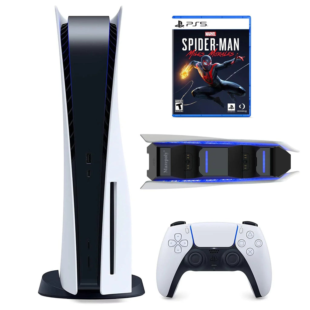 Apart Disk Clank: Rift Marvel’s & Console, UHD Mazepoly 825GB Dual Dock Galaxy Controller, and Ratchet Blu-ray, the Wireless P-S-5 of with One Guardians Charger Play-Station-5 Games