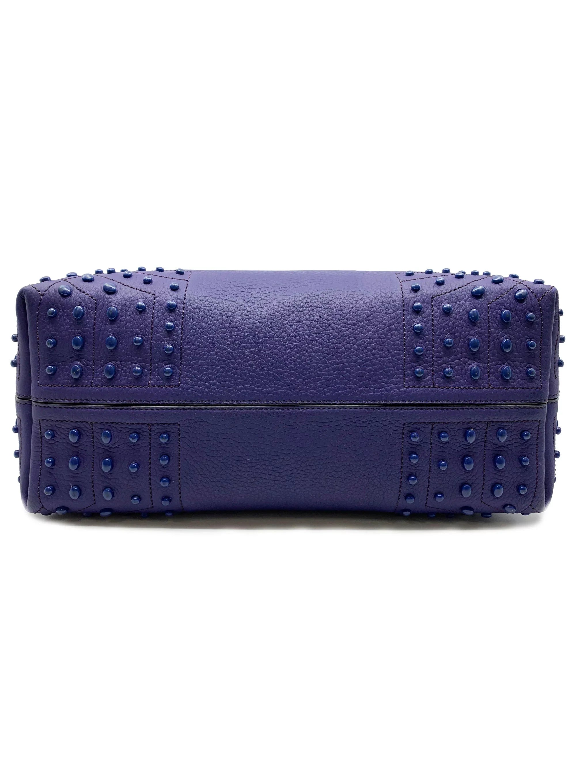 Wave New Satchel Tote Soft Gommini Tod's XBWAMRFT301MACL-411 Violet