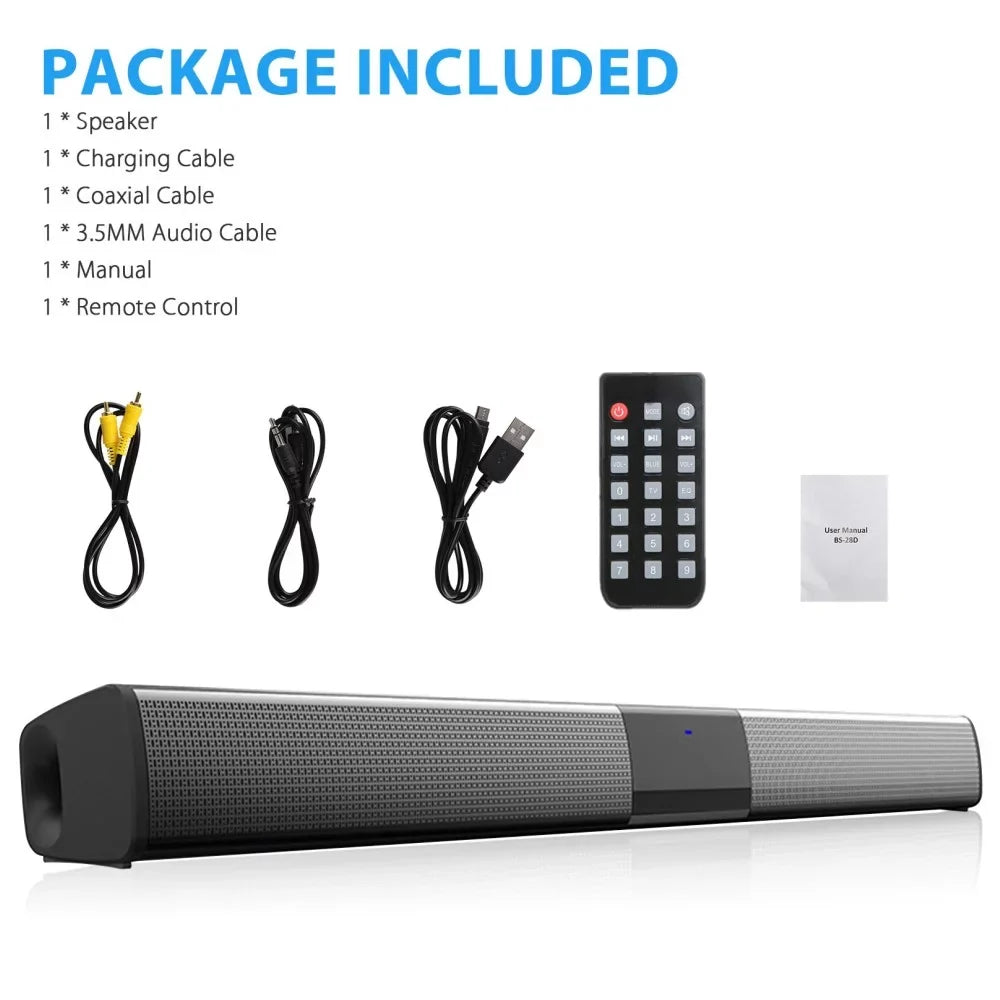 Bar Sound Bluetooth Sound & System TV Wireless Bar Wired 22 inch Speaker Sound Surround